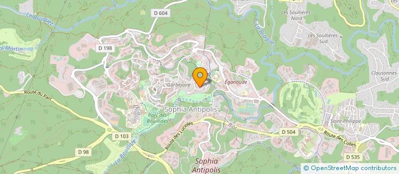 localisation de l'entreprise LIFTONIC à VALBONNE