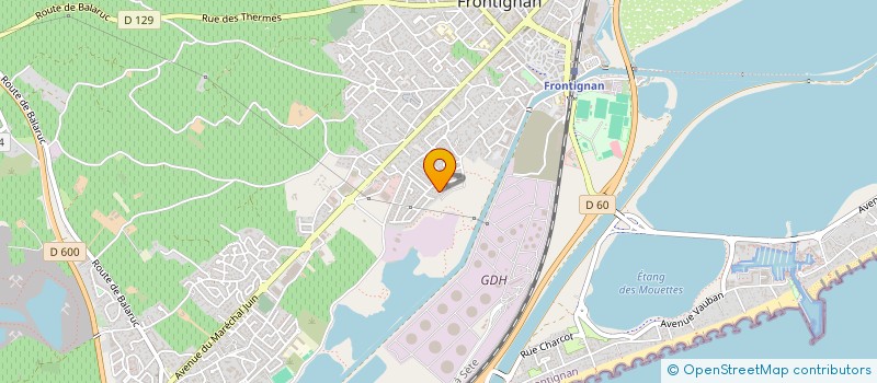 localisation de l'entreprise LIGA VOLTAIRE à FRONTIGNAN