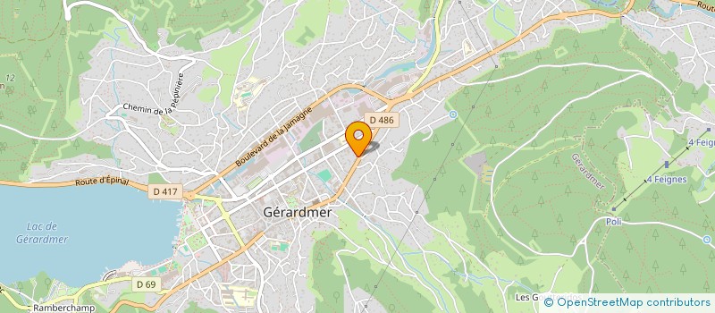 localisation de l'entreprise LIGACHOUETTE  GERARDMER