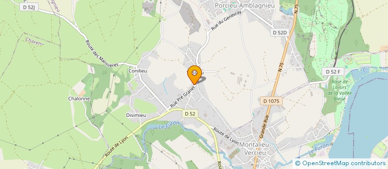 localisation de l'entreprise LIGALI  PORCIEU-AMBLAGNIEU