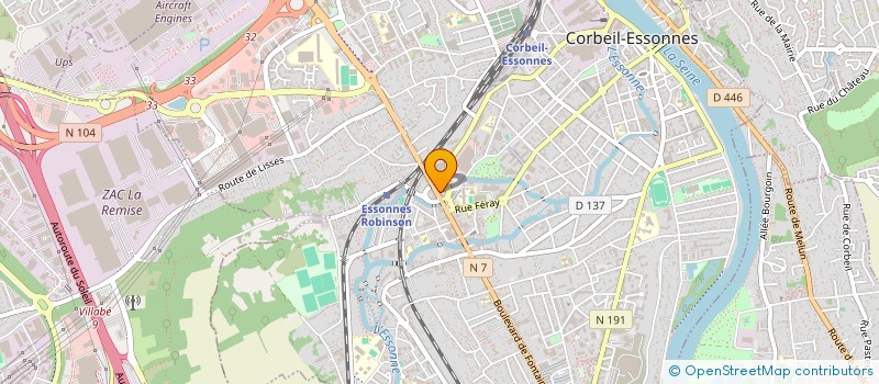 localisation de l'entreprise LIGEAD à CORBEIL-ESSONNES