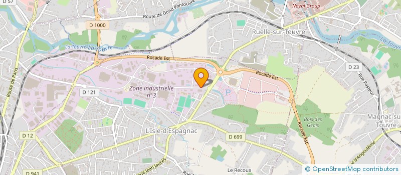 localisation de l'entreprise LIGELEC à L'ISLE-D'ESPAGNAC