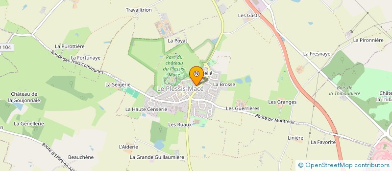 localisation de l'entreprise LIGENER  LONGUENEE-EN-ANJOU