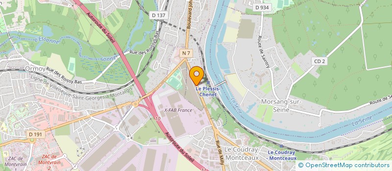 localisation de l'entreprise LIGENTEC FRANCE à CORBEIL-ESSONNES