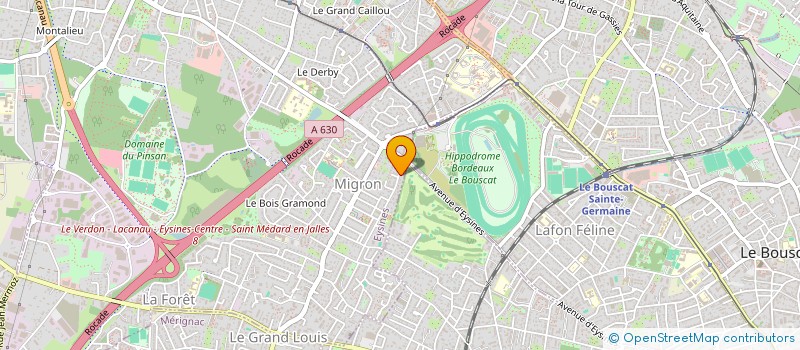 localisation de l'entreprise LIGEOIX  EYSINES