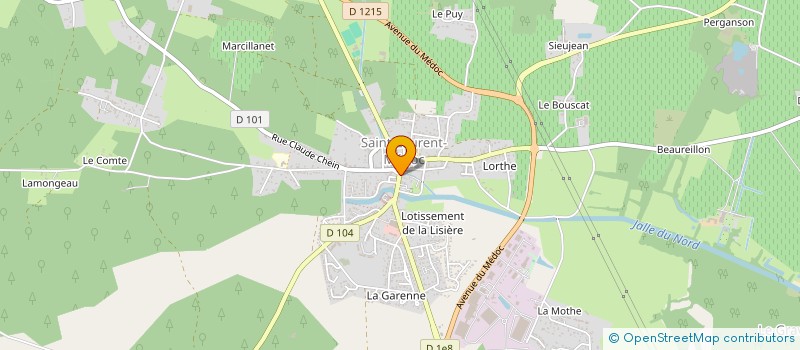 localisation de l'entreprise LIGER  SAINT-LAURENT-MEDOC