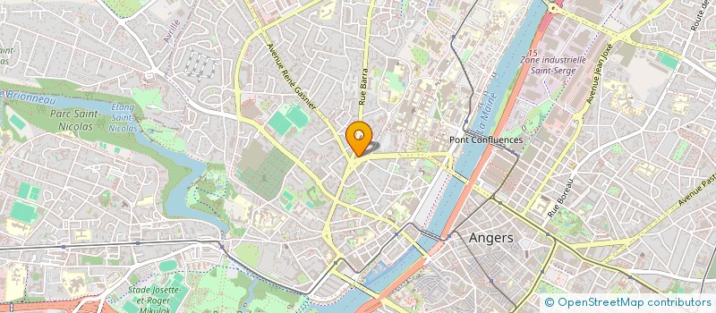 localisation de l'entreprise LIGER IMMOBILIER à ANGERS