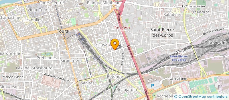 localisation de l'entreprise LIGERIENNE DE PRESSE à TOURS