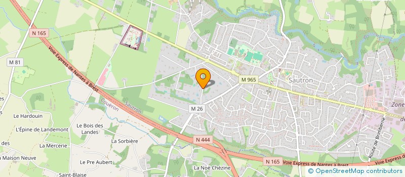 localisation de l'entreprise LIGERIM LIGERIENNE IMMOBILIERE  SAUTRON