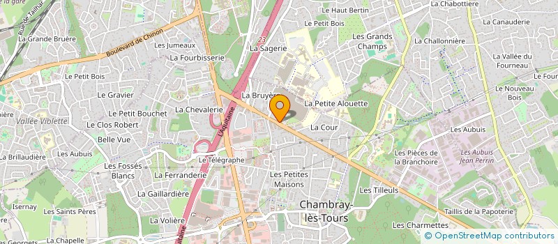 localisation de l'entreprise LIGERIS ETUDES INGENIERIE  CHAMBRAY-LES-TOURS