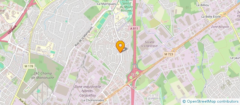 localisation de l'entreprise LIGERIUM à CARQUEFOU