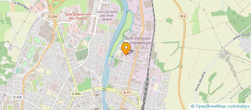 localisation de l'entreprise LIGERON FERMETURES à AUXERRE