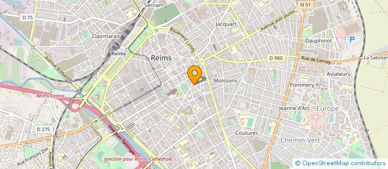 localisation de l'entreprise LIGERON WINE ET SPIRITS à REIMS