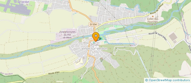 localisation de l'entreprise LIGG à VINON-SUR-VERDON