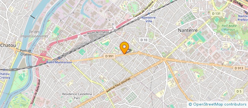 localisation de l'entreprise LIGHT CAPITAL HOLDING  NANTERRE