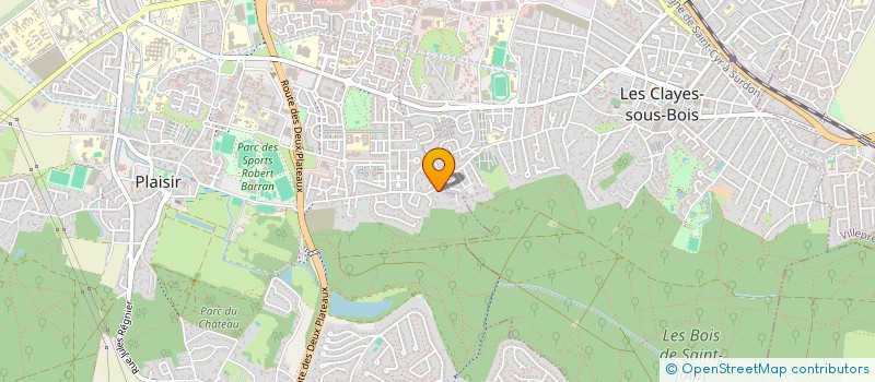 localisation de l'entreprise LIGHT CLUB  PLAISIR