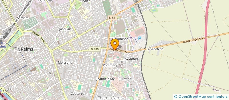 localisation de l'entreprise LIGHT & DESIGN  REIMS