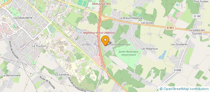 localisation de l'entreprise LIGHT IMMOBILIER à MIGNALOUX-BEAUVOIR