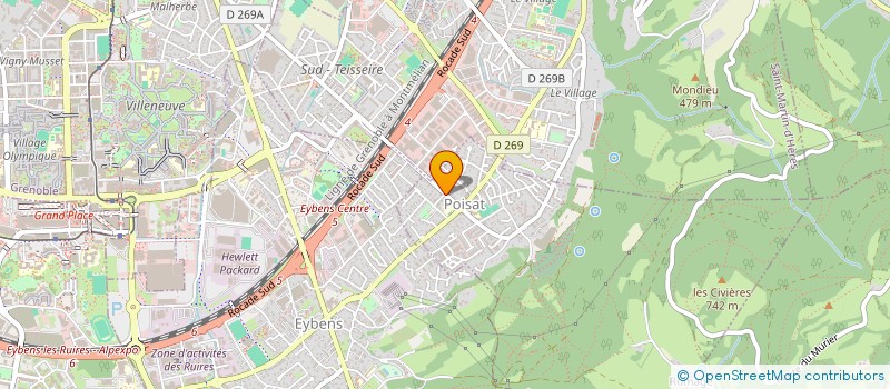 localisation de l'entreprise LIGHT ON  POISAT