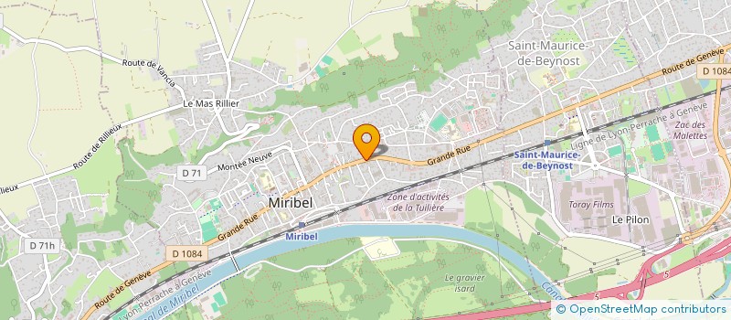 localisation de l'entreprise LIGHT RACERS à MIRIBEL