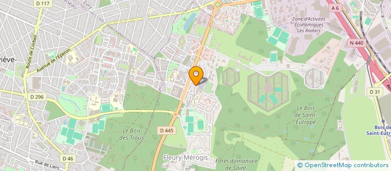 localisation de l'entreprise LIGHT UP' à FLEURY-MEROGIS