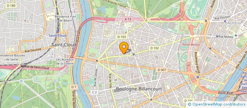 localisation de l'entreprise LIGHTLAB à BOULOGNE-BILLANCOURT