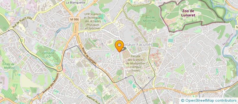 localisation de l'entreprise LIGHTTECH à MONTPELLIER