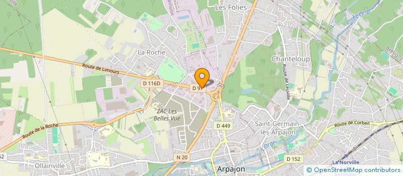 localisation de l'entreprise LIGN'AUTOMOBILES à ARPAJON