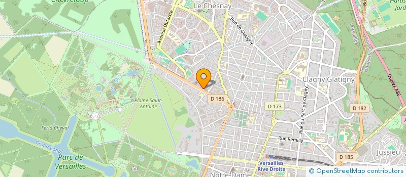 localisation de l'entreprise LIGNA  LE CHESNAY-ROCQUENCOURT