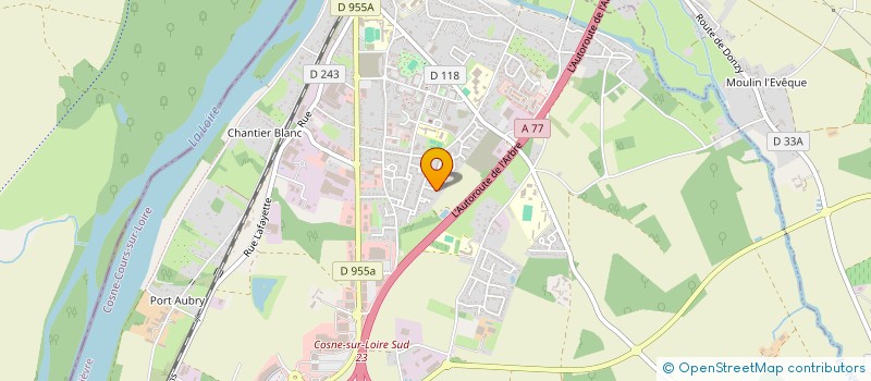 localisation de l'entreprise LIGNA ENR  COSNE COURS SUR LOIRE