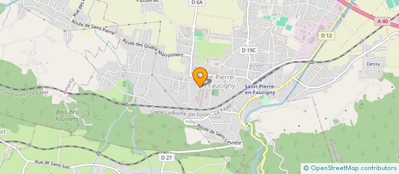 localisation de l'entreprise LIGNALPES à SAINT-PIERRE-EN-FAUCIGNY