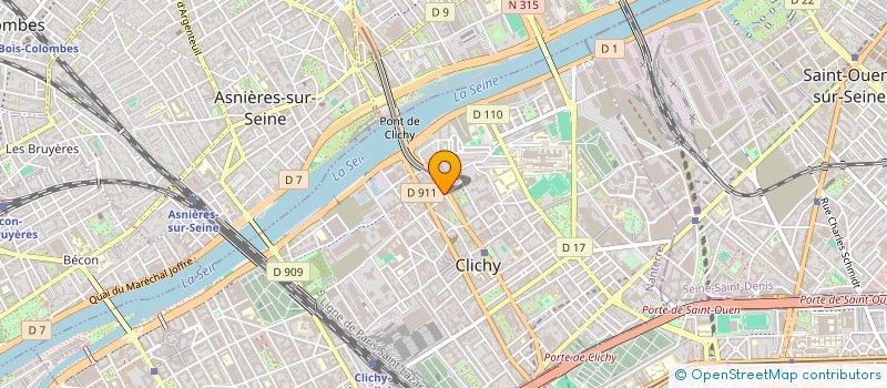 localisation de l'entreprise LIGNE 13  CLICHY
