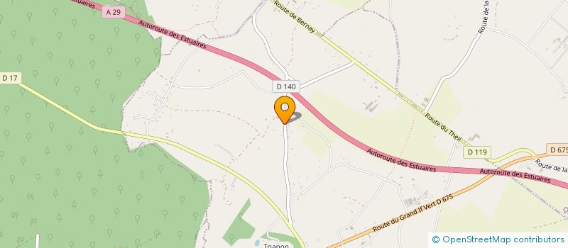 localisation de l'entreprise LIGNE 15  SAINT BENOIT D'HEBERTOT