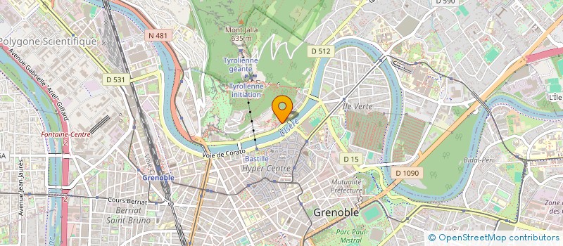 localisation de l'entreprise LIGNE 1900 2000  GRENOBLE