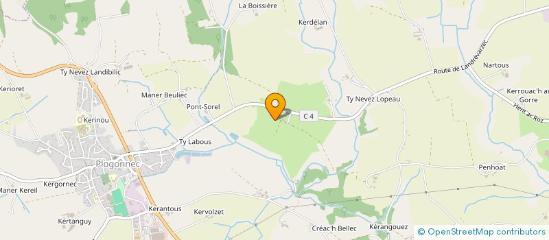 localisation de l'entreprise LIGNE 21  PLOGONNEC