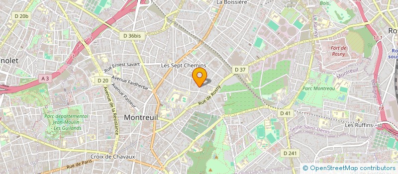 localisation de l'entreprise LIGNE 9 THEATRE à MONTREUIL
