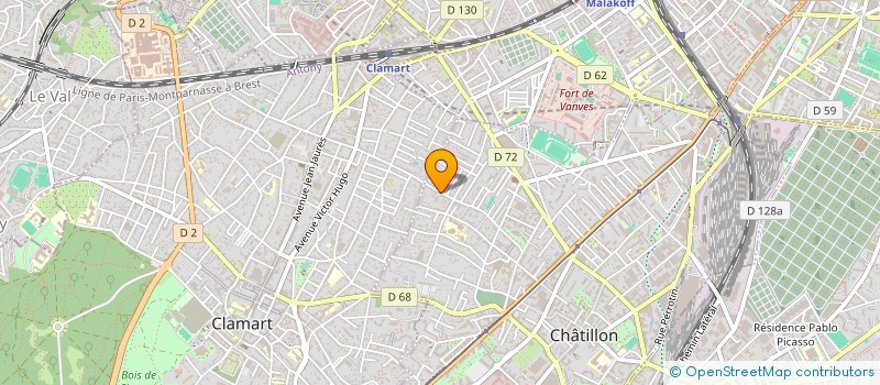 localisation de l'entreprise LIGNE ACTUELLE à CHATILLON