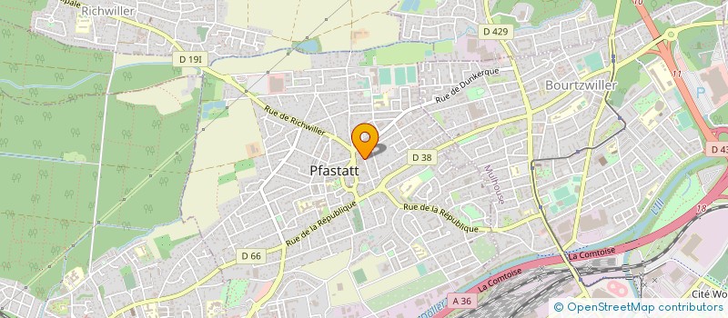 localisation de l'entreprise LIGNE ACTUELLE  PFASTATT