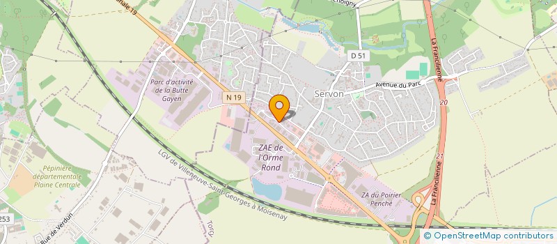 localisation de l'entreprise LIGNE ACTUELLE à SERVON