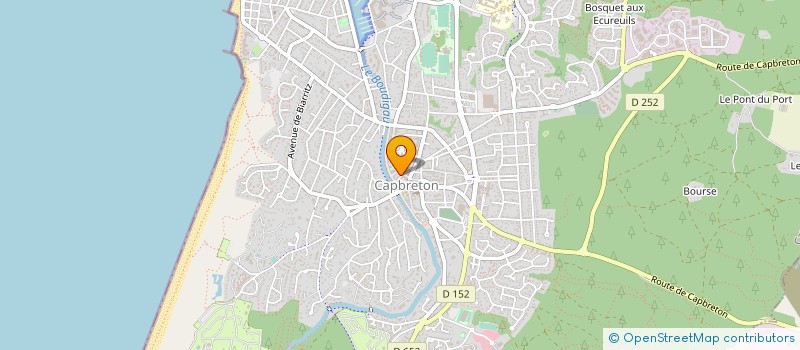 localisation de l'entreprise LIGNE ARCHITECTURE  CAPBRETON