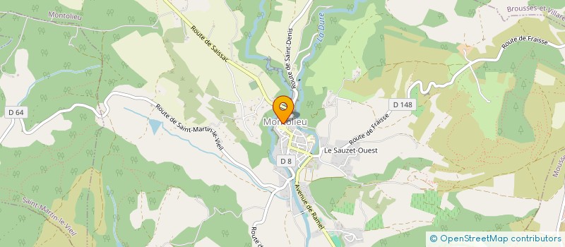 localisation de l'entreprise LIGNE ART SUD  MONTOLIEU