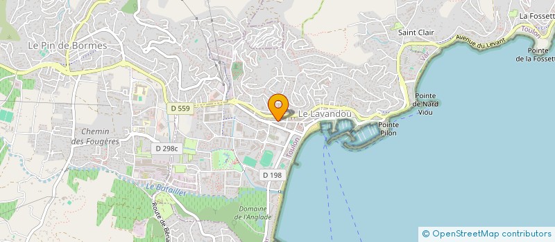 localisation de l'entreprise LIGNE BEAUTE à LE LAVANDOU