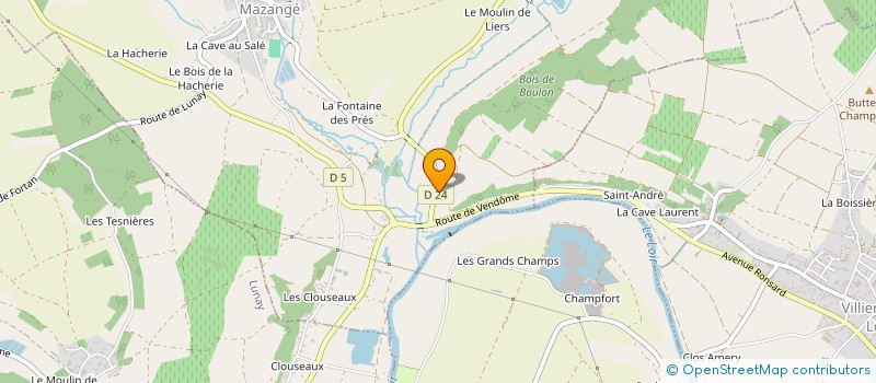 localisation de l'entreprise LIGNE BLANCHE à MAZANGE