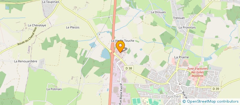 localisation de l'entreprise LIGNE BLANCHE IMMO  GUICHEN