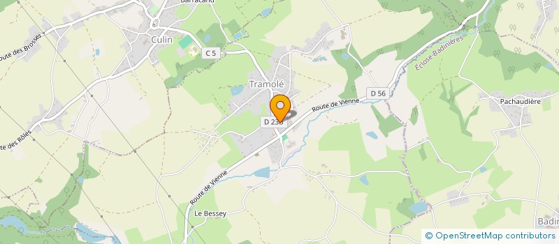 localisation de l'entreprise LIGNE BLEUE  TRAMOLE