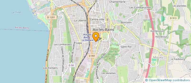 localisation de l'entreprise LIGNE D'ARGAN à AIX-LES-BAINS