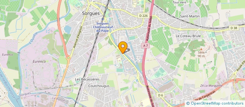 localisation de l'entreprise LIGNE D HORIZON  SORGUES