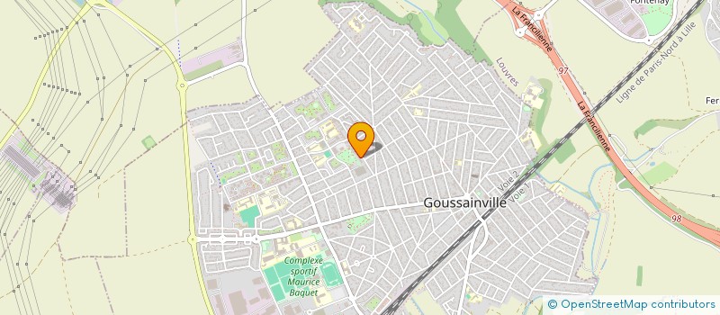 localisation de l'entreprise LIGNE DE CODE à GOUSSAINVILLE