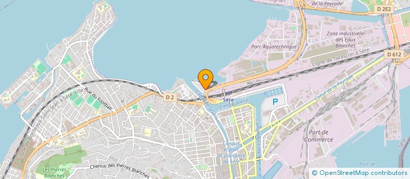 localisation de l'entreprise LIGNE DE MER  SETE