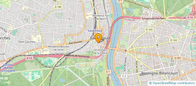localisation de l'entreprise LIGNE DE VIE SAS à SAINT-CLOUD